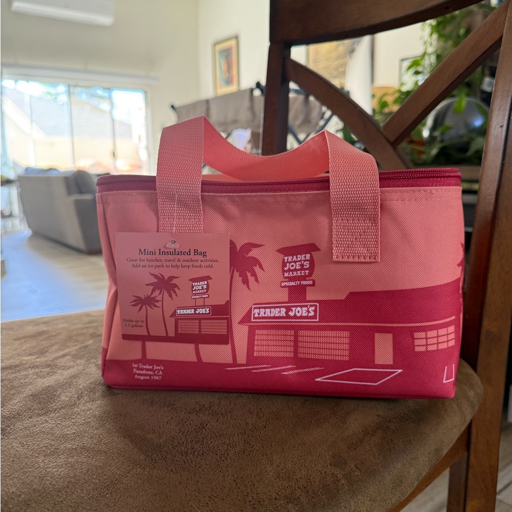 Trader Joe's Pink Insulated Bag